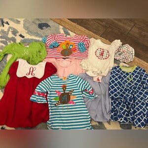 Lot of 18m - 2T clothing monogrammed “A”